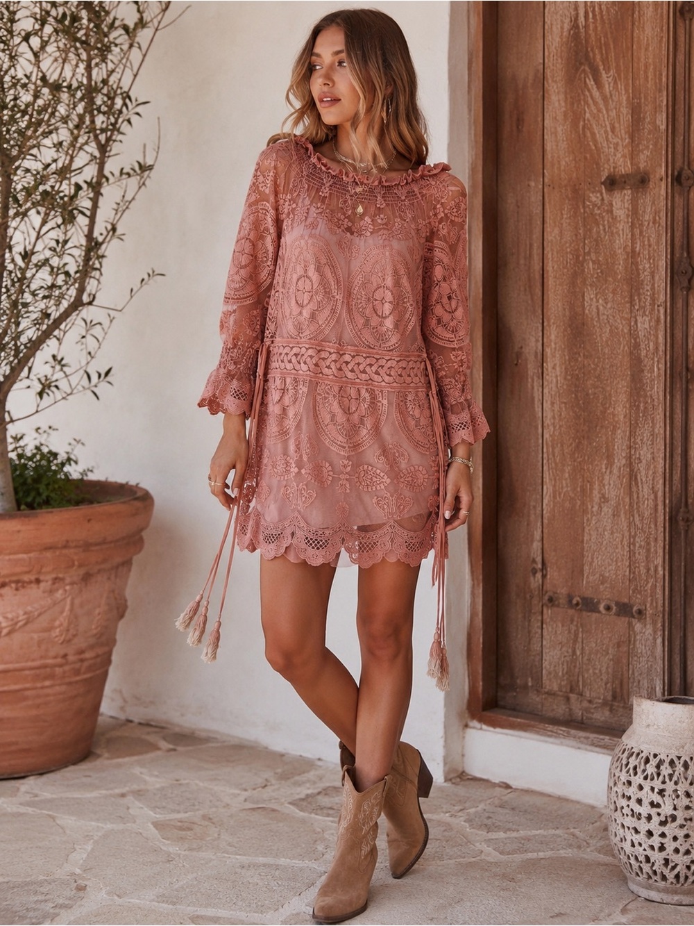 Jen’s Pirate Booty Stage Presence Lace Mini Dress Free People XS